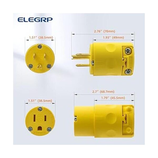 ELEGRP Juego de conectores y enchufes eléctricos de hoja_4