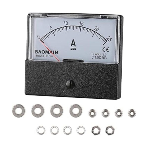 Amperímetro de Baomain DH670 DC 025A Rectangular_2