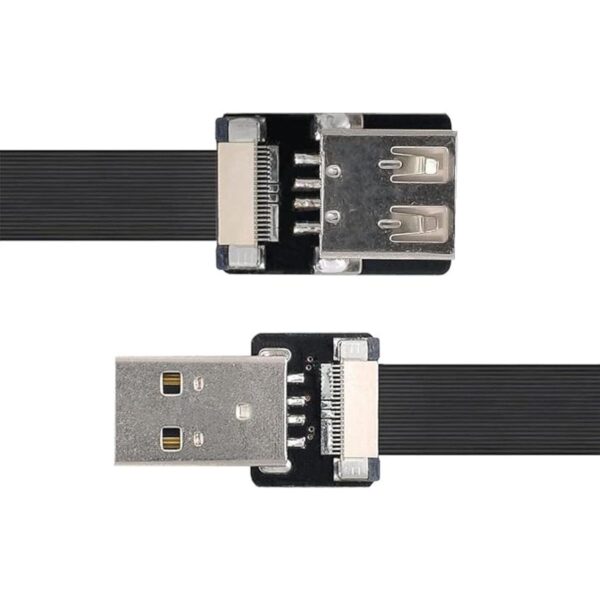 ChenYang CY Flat Slim FPC USB 2.0 TipoA macho a hembra_5