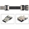 ChenYang CY Flat Slim FPC USB 2.0 TipoA macho a hembra_4
