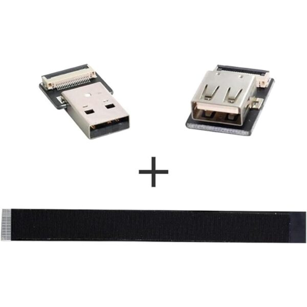 ChenYang CY Flat Slim FPC USB 2.0 TipoA macho a hembra_6