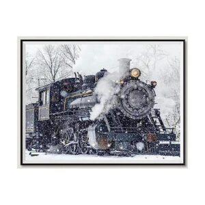 NIHOJIUMA Kits de pintura de diamantes de trenes vintage_1