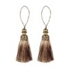 HedongHexi Paquete de 2 borlas de borla con bucles hechas