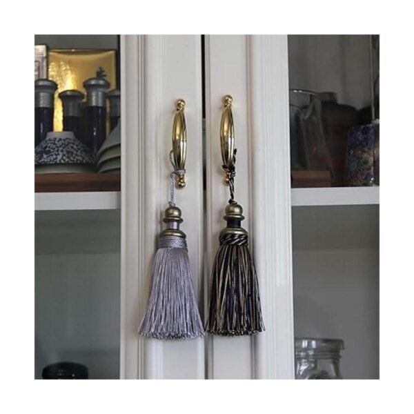 HedongHexi Paquete de 2 borlas de borla con bucles hechas