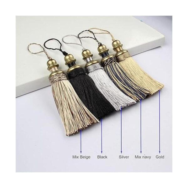 HedongHexi Paquete de 2 borlas de borla con bucles hechas