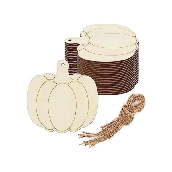 Creaides 20 piezas de madera de calabaza para