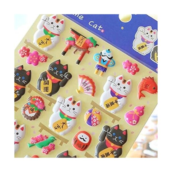 EatingBiting 4 hojas de más de 140 pegatinas japonesas de