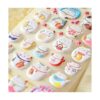 EatingBiting 4 hojas de más de 140 pegatinas japonesas de