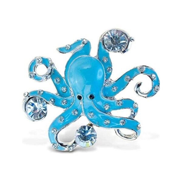 Cota Global Luz Azul y Plata Pulpo espumoso Imán 2
