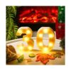 Decoraciones de cumpleaños número 30 letras iluminadas_1