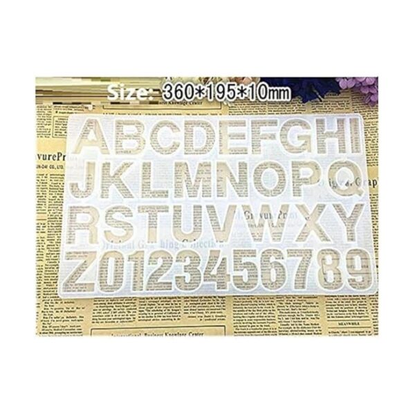 Letter Resin MoldsBackward Number Alphabet Jewelry