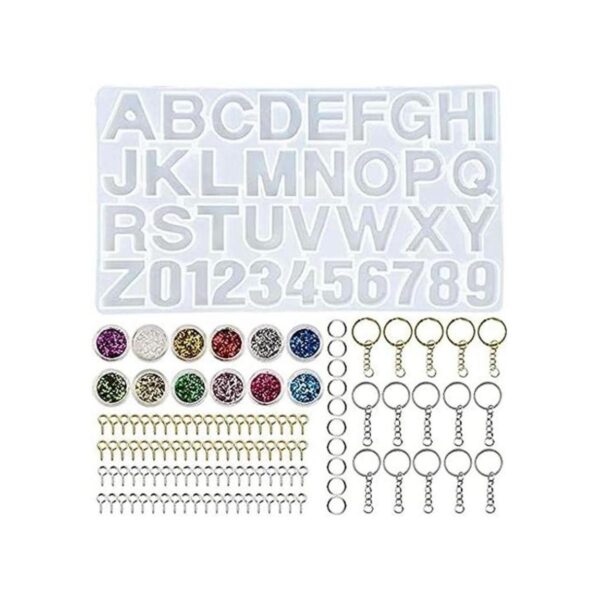 Letter Resin MoldsBackward Number Alphabet Jewelry