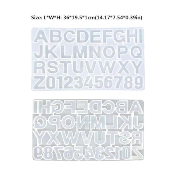 Letter Resin MoldsBackward Number Alphabet Jewelry