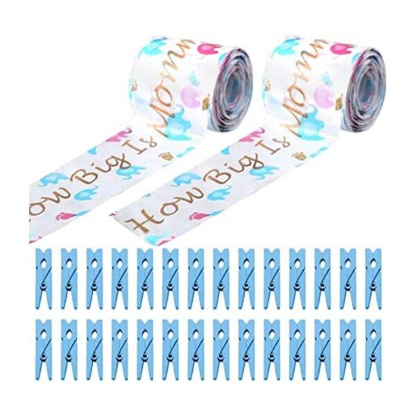 Juego de juegos de baby shower 2 rollos de cinta métrica