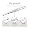 Gutsdoor Pinzas de cocina de acero inoxidable para cocinar