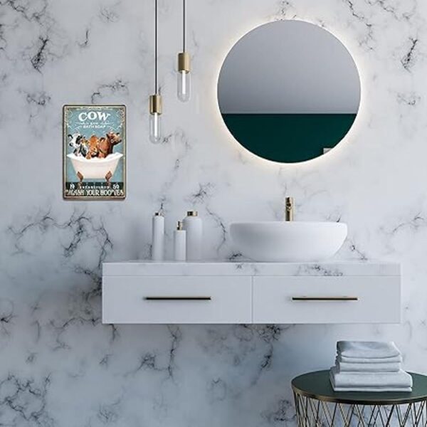Decoración divertida de vacas para baño decoración de