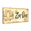 The Zen Den Letrero de madera de loto de 15.75 x 5.9_1