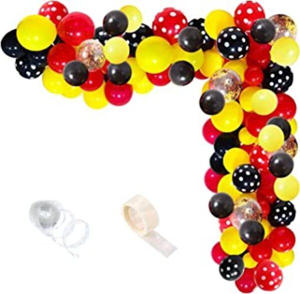 Kit de guirnalda de globos de ratón 100 globos de confeti_1