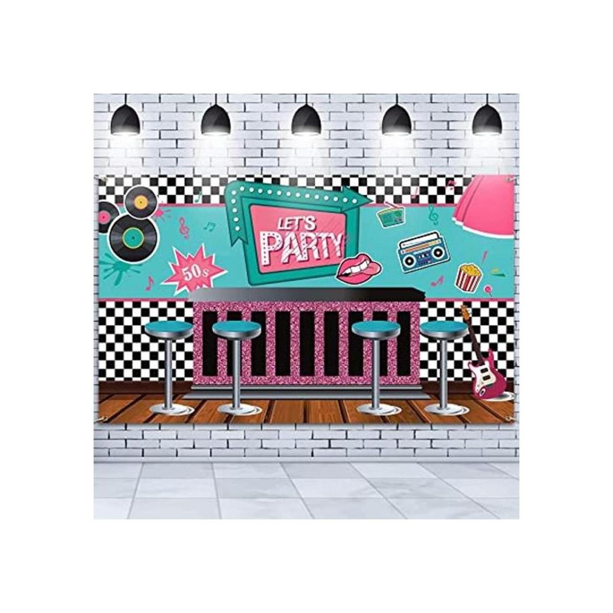 Decoración de pancarta de la tienda de refrescos de los
