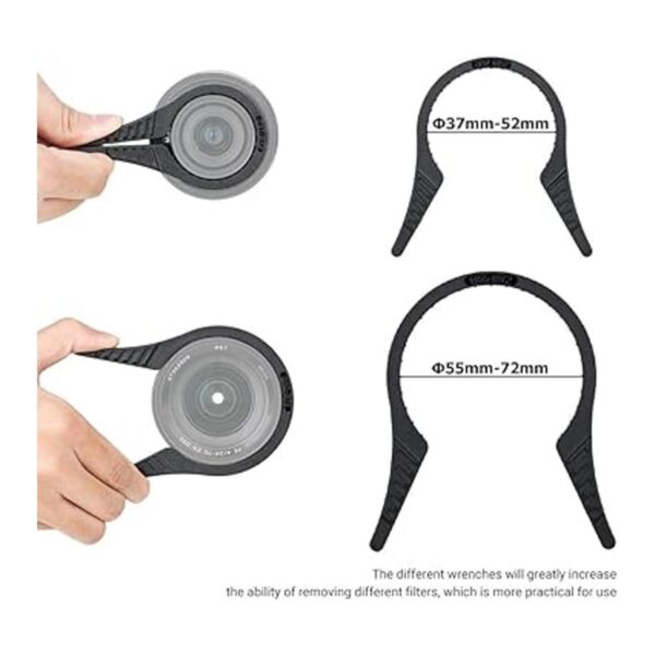 Juego de 2 llaves para filtro de lente de cámara CPL UV_2