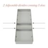 Kitchen Details Organizador de cajones ajustable de 3