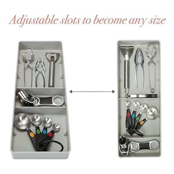 Kitchen Details Organizador de cajones ajustable de 3