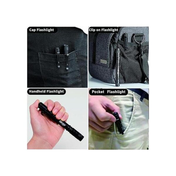 LELUO Handheld Pen Flashlight 150 Lumens Lamp Clip Mini