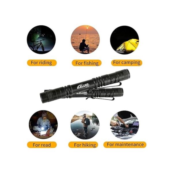 LELUO Handheld Pen Flashlight 150 Lumens Lamp Clip Mini