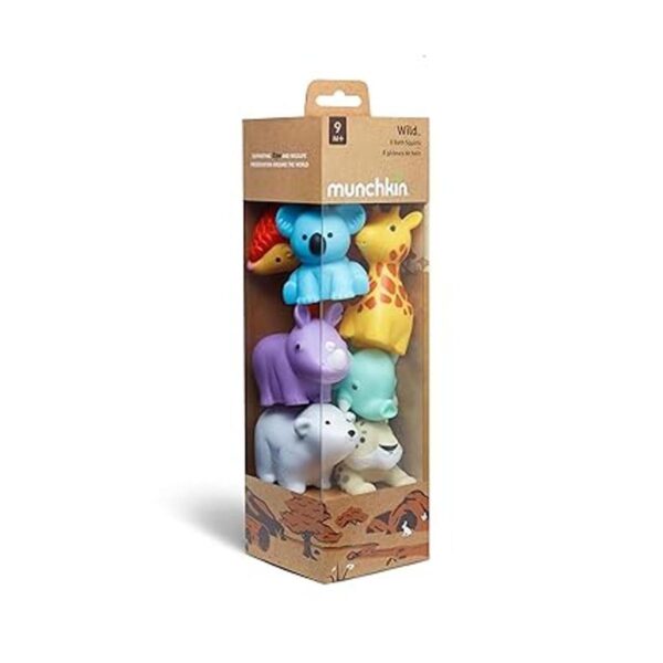 Munchkin Juguete de baño de animales salvajes para bebés_4