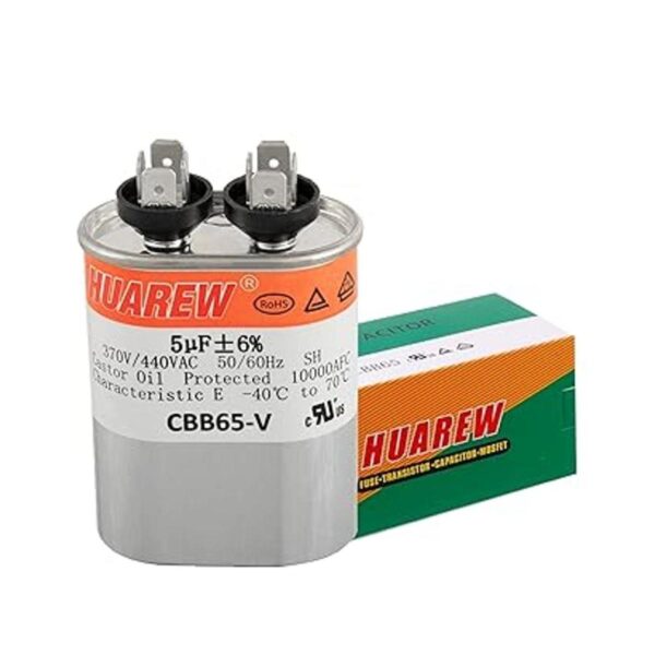 HUAREW 5 uF MFD 6 370440 VCA CBB65 Condensador de_4