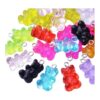 40pcs Colorido Gummy Charms Resina Oso Charm Colgante