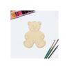 Creaides Adorno de madera con forma de oso para colgar