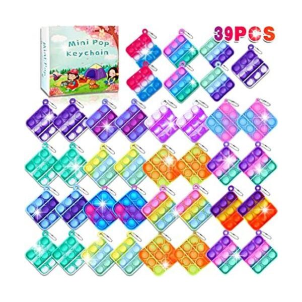 39 piezas de mini llavero para reventar juguetes para la_1