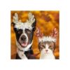 Diadema de cuernos de reno de Navidad para mujer_4