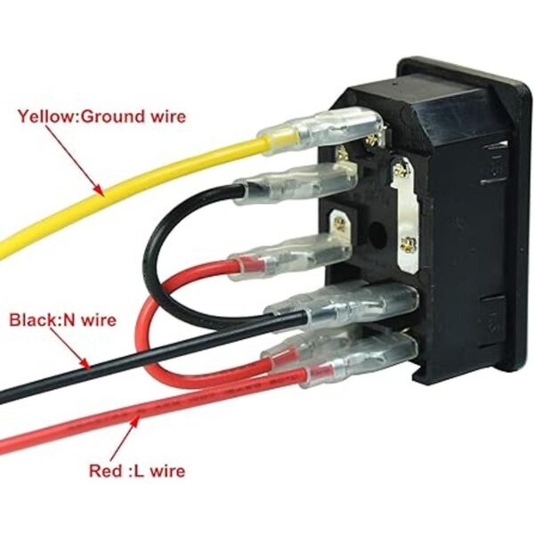 FILSHU 10A 125V Interruptor basculante Enchufe Módulo de