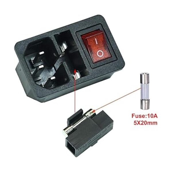 FILSHU 10A 125V Interruptor basculante Enchufe Módulo de