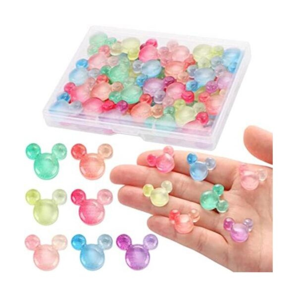 MIKIMIQI 35 piezas de resina para decoración de cabeza de