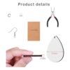 Kit de 106 piezas de aretes de sublimación con ganchos