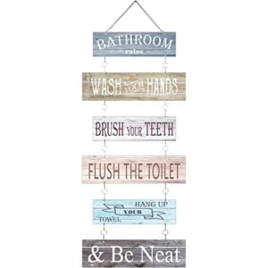 Hotop Letrero para decoración de pared de baño letrero de