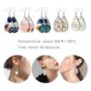 Kit de 106 piezas de aretes de sublimación con ganchos