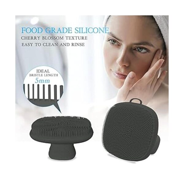 INKERLEE Cepillo exfoliador facial de silicona cepillo_4
