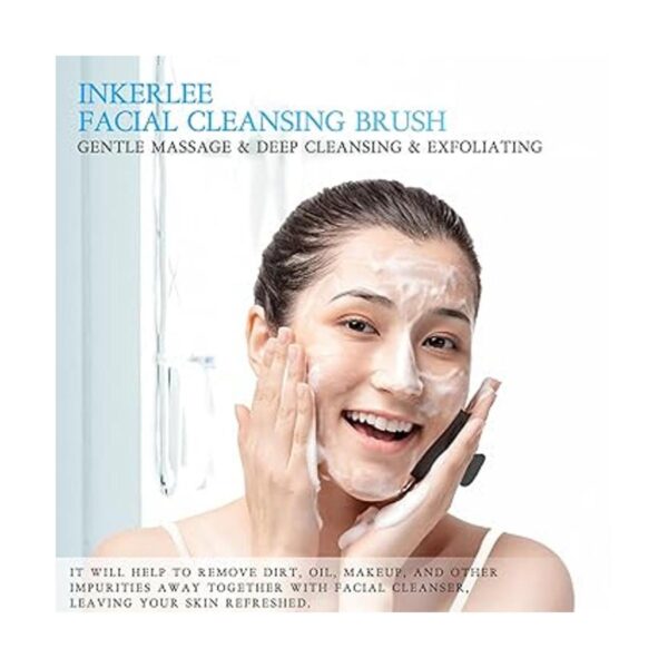 INKERLEE Cepillo exfoliador facial de silicona cepillo_2