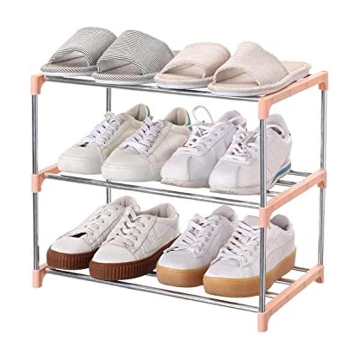 Jucaifu Zapatero pequeño apilable entrada pasillo y
