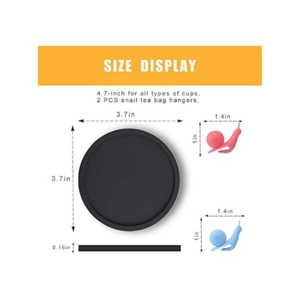Juego de 4 posavasos de silicona para bebidas