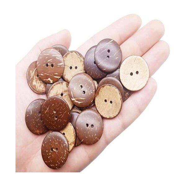 Kbraveo Botones de cáscara de coco 150 unidades 1.0