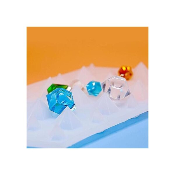 DDlife 2 moldes de silicona con gemas de diamante 3D