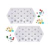 DDlife 2 moldes de silicona con gemas de diamante 3D