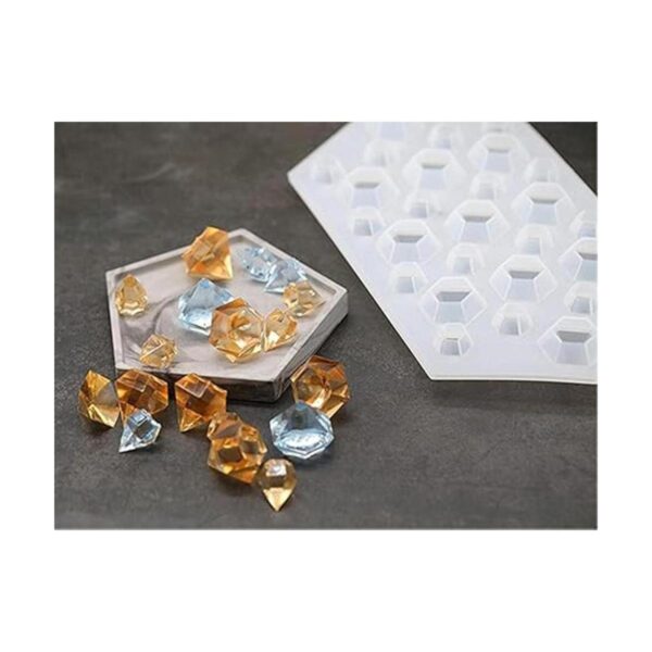 DDlife 2 moldes de silicona con gemas de diamante 3D