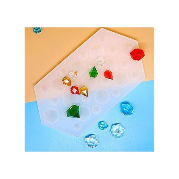 DDlife 2 moldes de silicona con gemas de diamante 3D