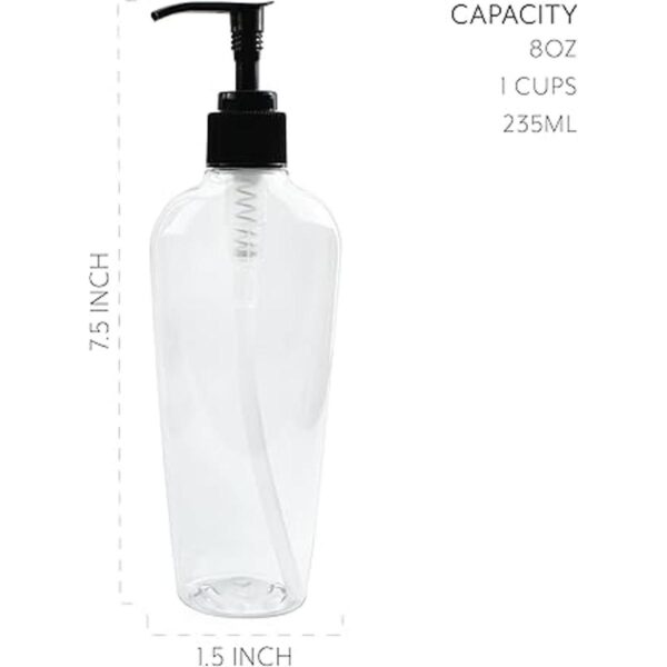 Cornucopia Botellas de loción de plástico transparente